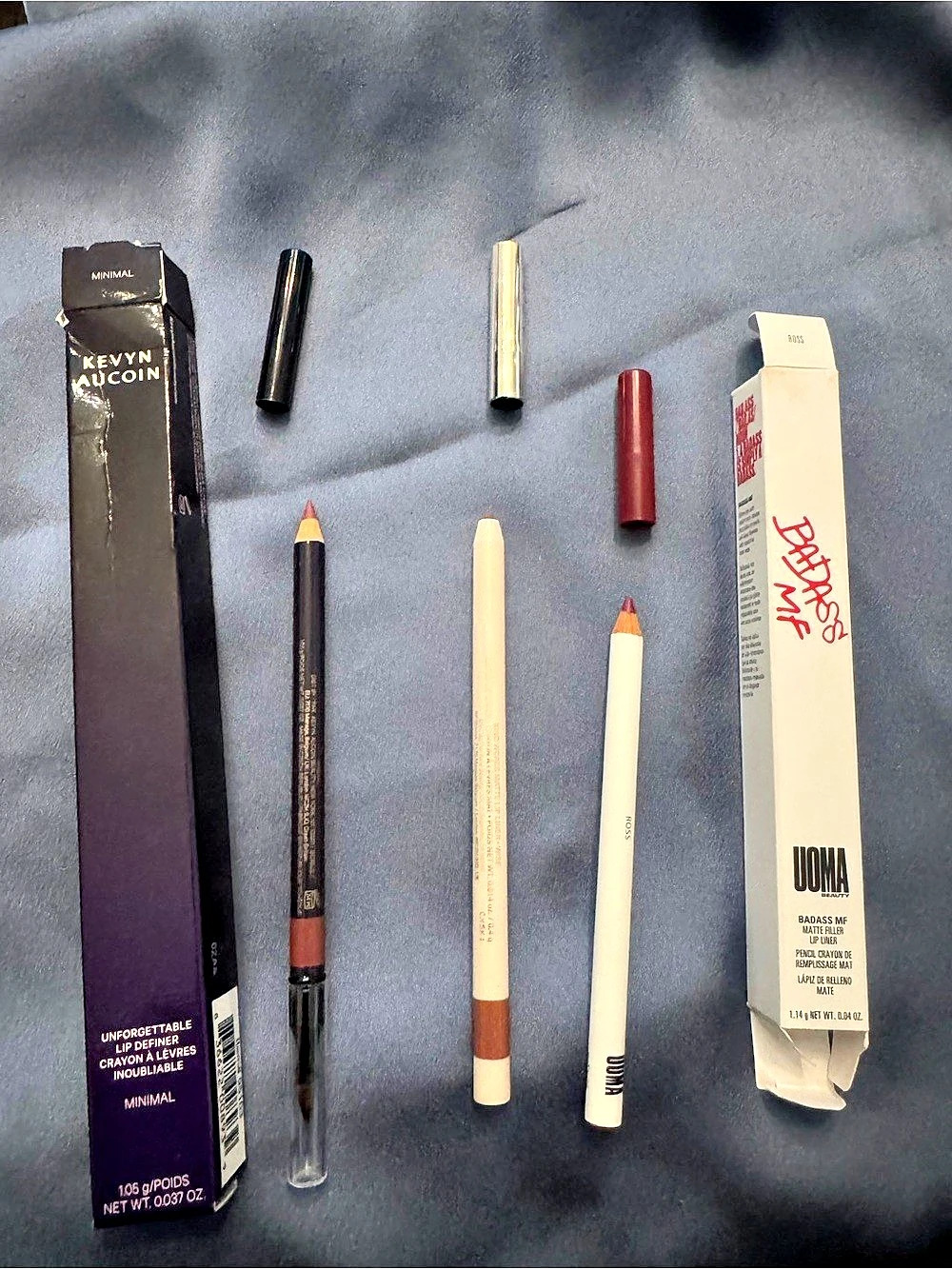 Kevyn Aucoin, Rare Beauty and UOMA Lip liner bundle NWT